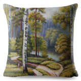 3D Painting Trees Pillow Cases