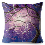 3D Painting Trees Pillow Cases