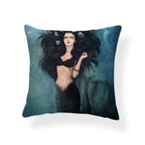 Cartoon Mermaid Throw Pillow Cases