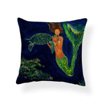 Cartoon Mermaid Throw Pillow Cases