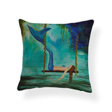 Cartoon Mermaid Throw Pillow Cases