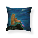 Cartoon Mermaid Throw Pillow Cases