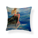 Cartoon Mermaid Throw Pillow Cases