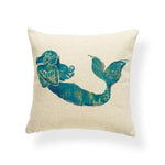 Cartoon Mermaid Throw Pillow Cases