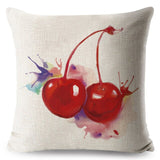 Watercolor Fruit Pillow Cases